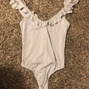 Never Worn Silver Body-suit